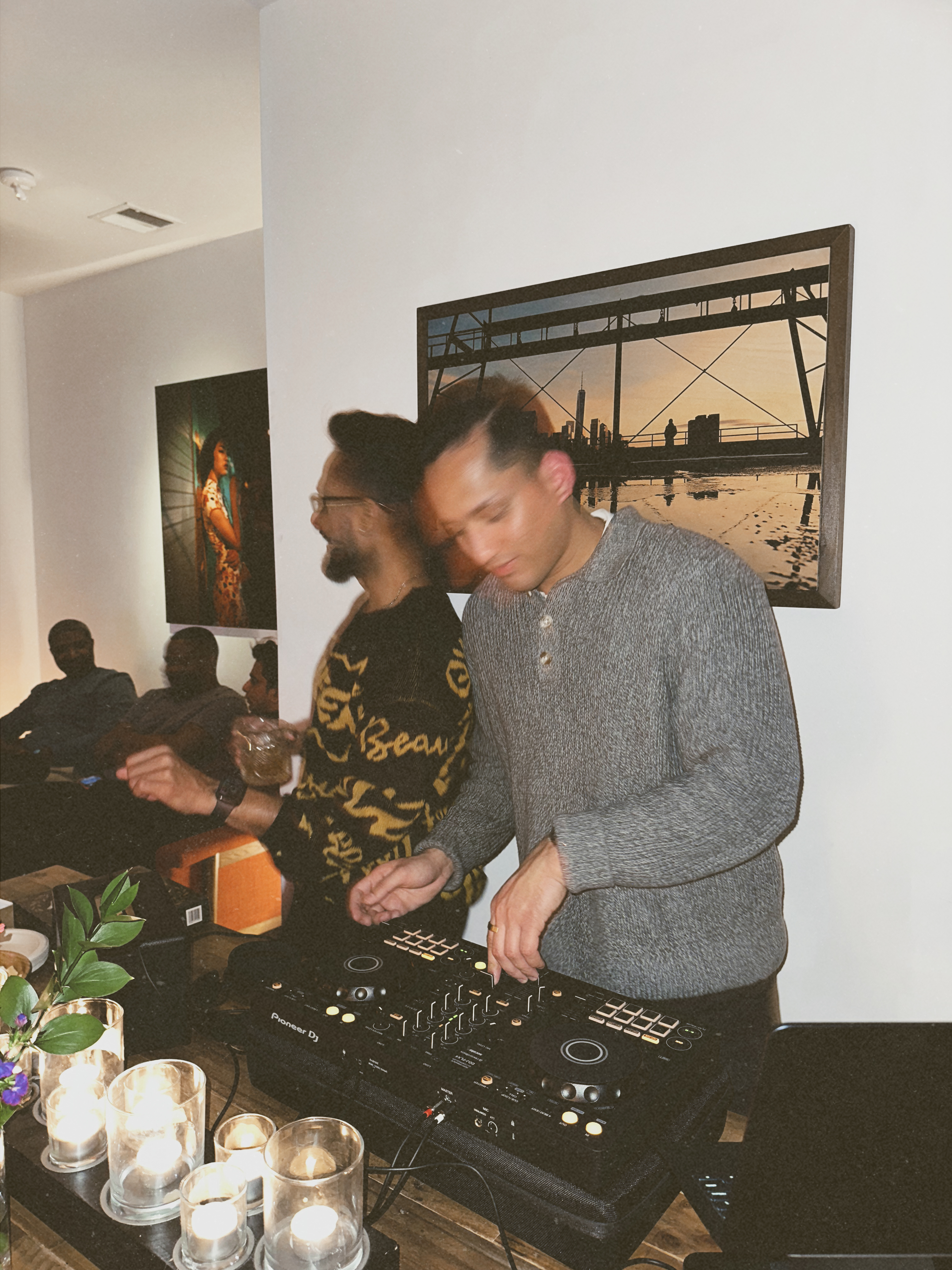 Akash Negi performing as a DJ